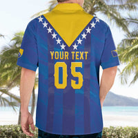 Custom Football 2026 Bosnia And Herzegovina Hawaiian Shirt Trophy Style