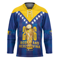 Custom Football 2026 Bosnia And Herzegovina Hockey Jersey Trophy Style