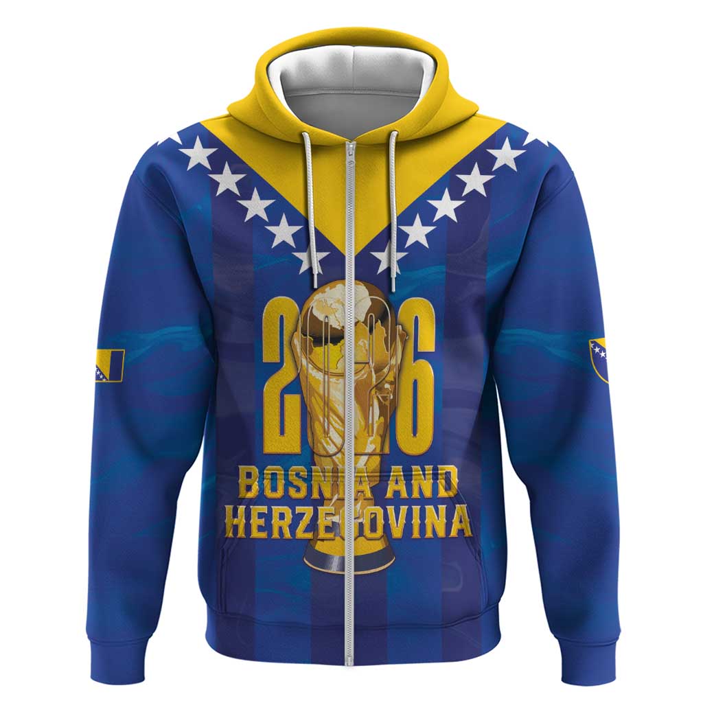 Custom Football 2026 Bosnia And Herzegovina Hoodie Trophy Style