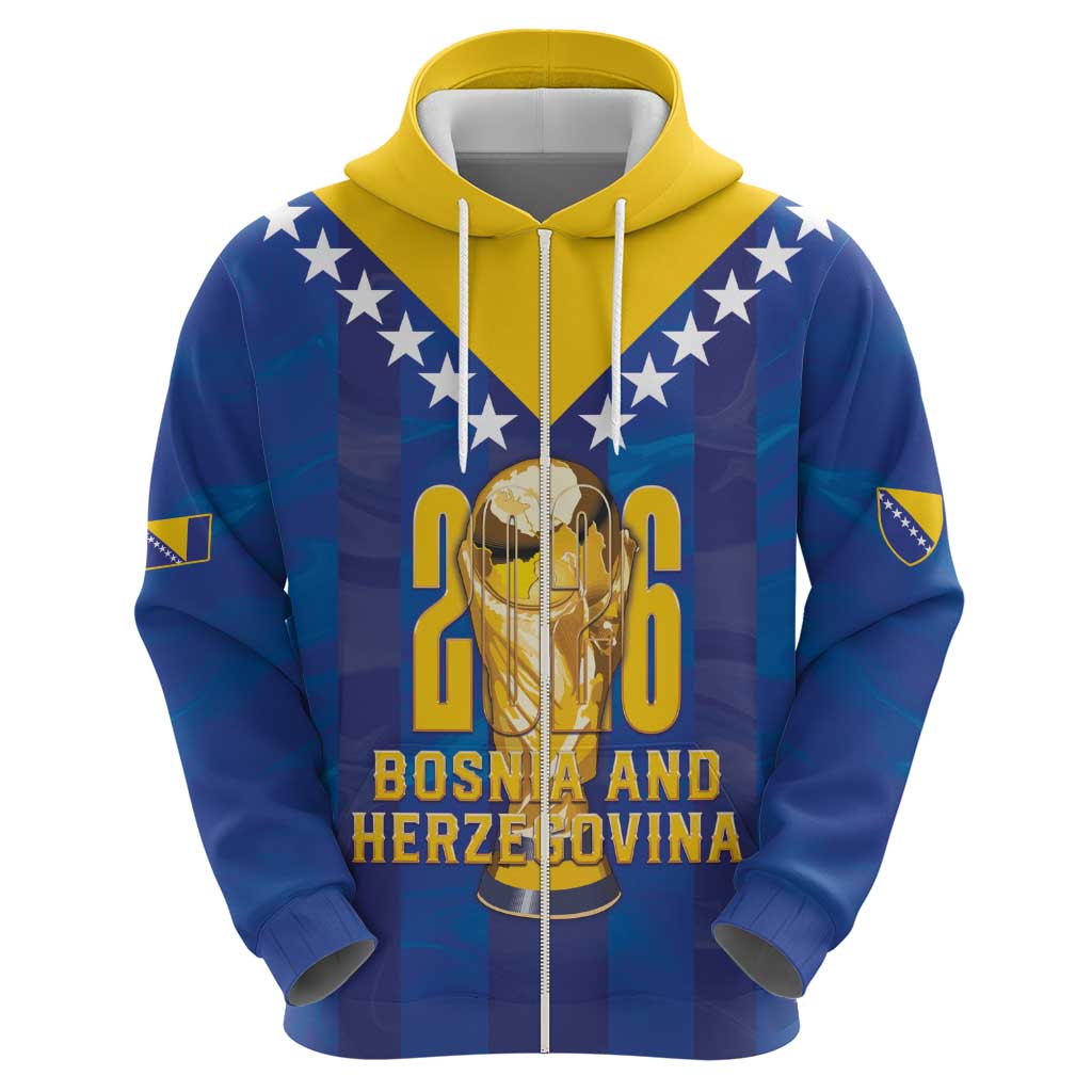 Custom Football 2026 Bosnia And Herzegovina Hoodie Trophy Style