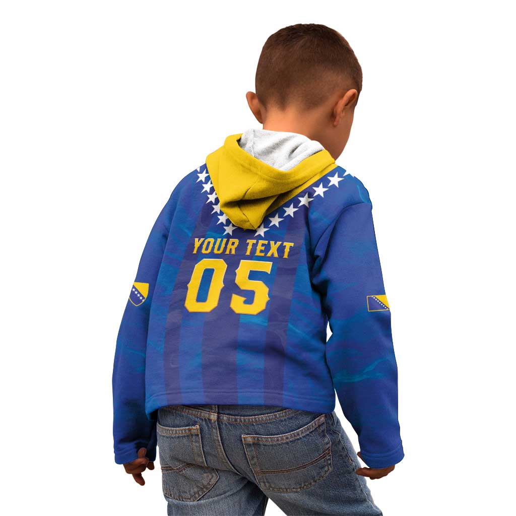 Custom Football 2026 Bosnia And Herzegovina Kid Hoodie Trophy Style