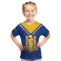 Custom Football 2026 Bosnia And Herzegovina Kid T Shirt Trophy Style