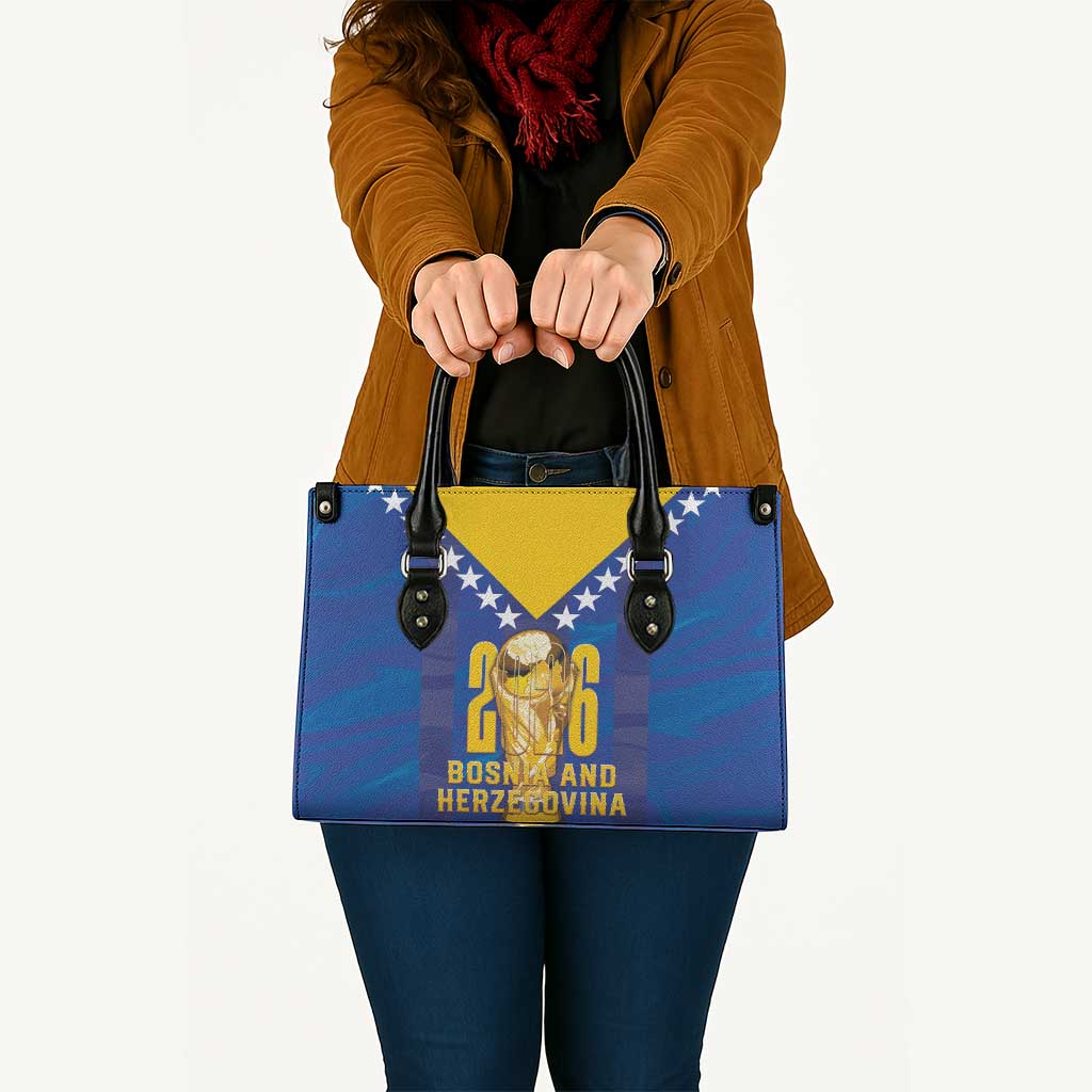 Football 2026 Bosnia And Herzegovina Leather Bag Trophy Style