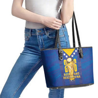 Football 2026 Bosnia And Herzegovina Leather Tote Bag Trophy Style