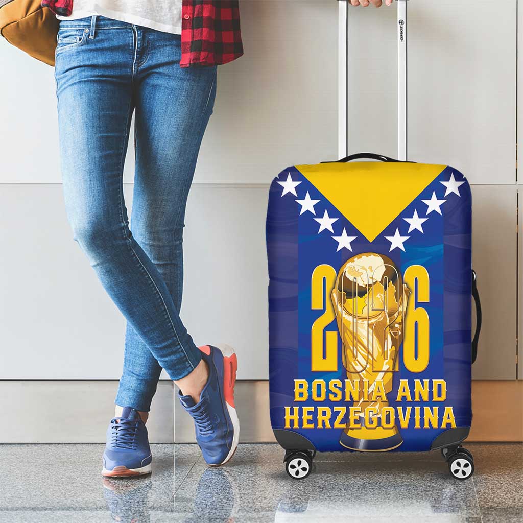 Football 2026 Bosnia And Herzegovina Luggage Cover Trophy Style