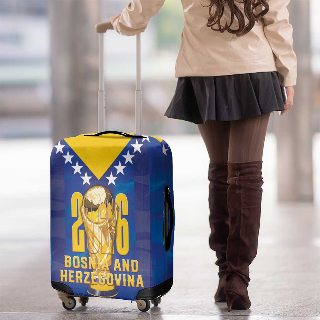 Football 2026 Bosnia And Herzegovina Luggage Cover Trophy Style