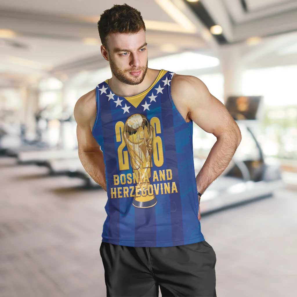 Custom Football 2026 Bosnia And Herzegovina Men Tank Top Trophy Style