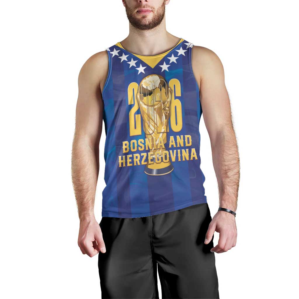 Custom Football 2026 Bosnia And Herzegovina Men Tank Top Trophy Style