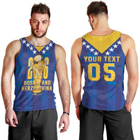Custom Football 2026 Bosnia And Herzegovina Men Tank Top Trophy Style