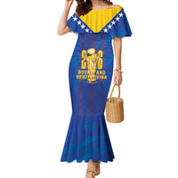 Custom Football 2026 Bosnia And Herzegovina Mermaid Dress Trophy Style