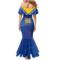 Custom Football 2026 Bosnia And Herzegovina Mermaid Dress Trophy Style