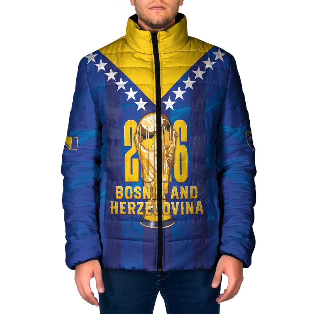 Custom Football 2026 Bosnia And Herzegovina Padded Jacket Trophy Style