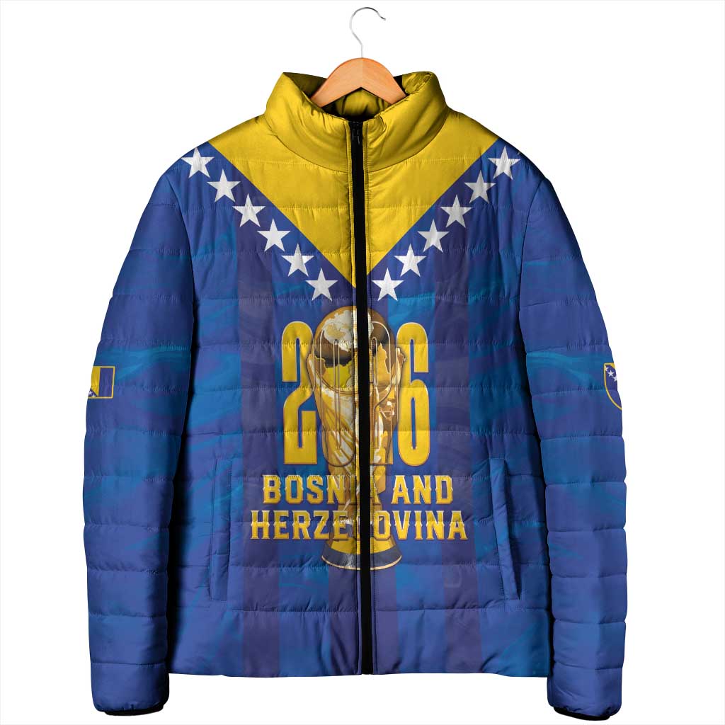 Custom Football 2026 Bosnia And Herzegovina Padded Jacket Trophy Style