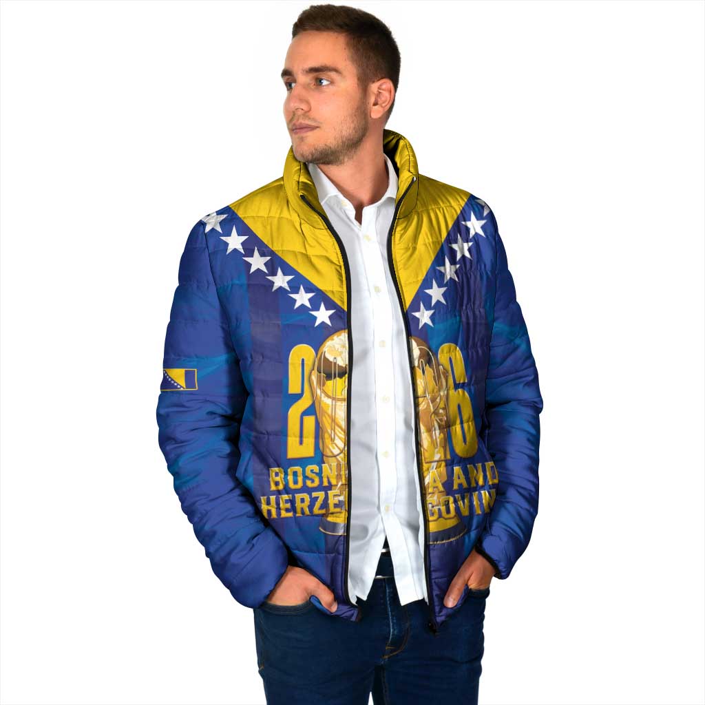 Custom Football 2026 Bosnia And Herzegovina Padded Jacket Trophy Style