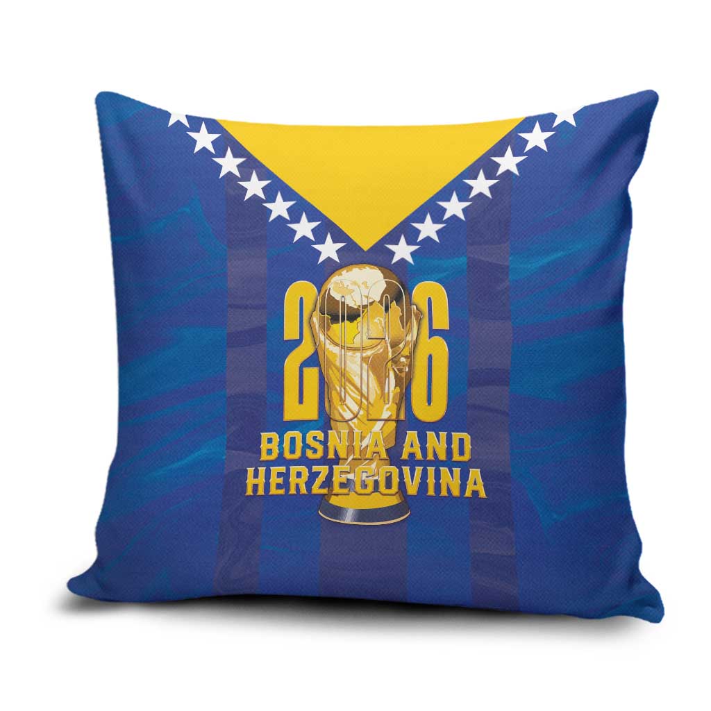Football 2026 Bosnia And Herzegovina Pillow Cover Trophy Style
