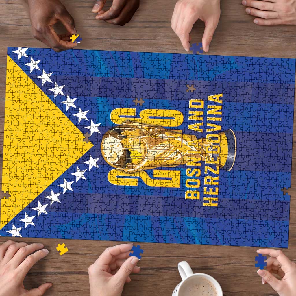 Football 2026 Bosnia And Herzegovina Puzzle Trophy Style