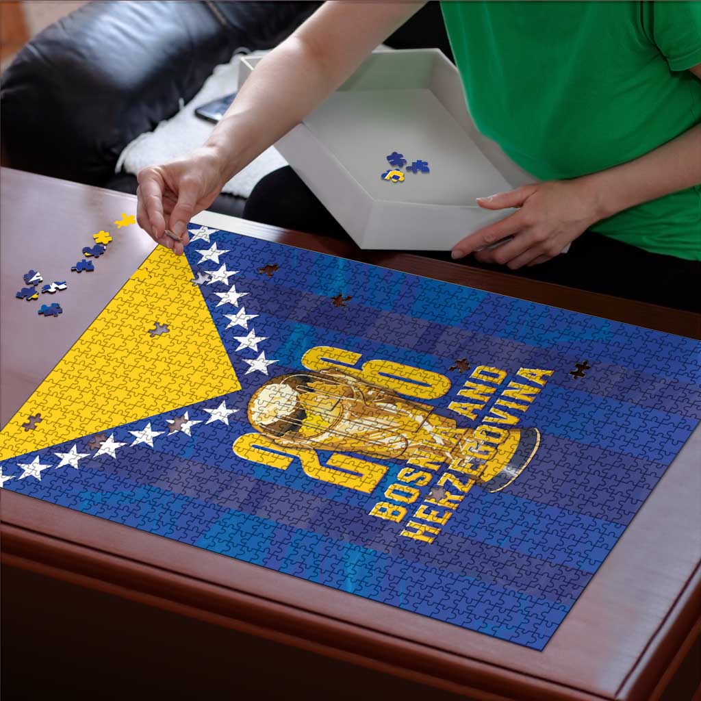 Football 2026 Bosnia And Herzegovina Puzzle Trophy Style