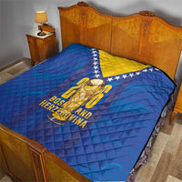 Football 2026 Bosnia And Herzegovina Quilt Trophy Style