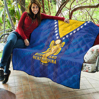 Football 2026 Bosnia And Herzegovina Quilt Trophy Style