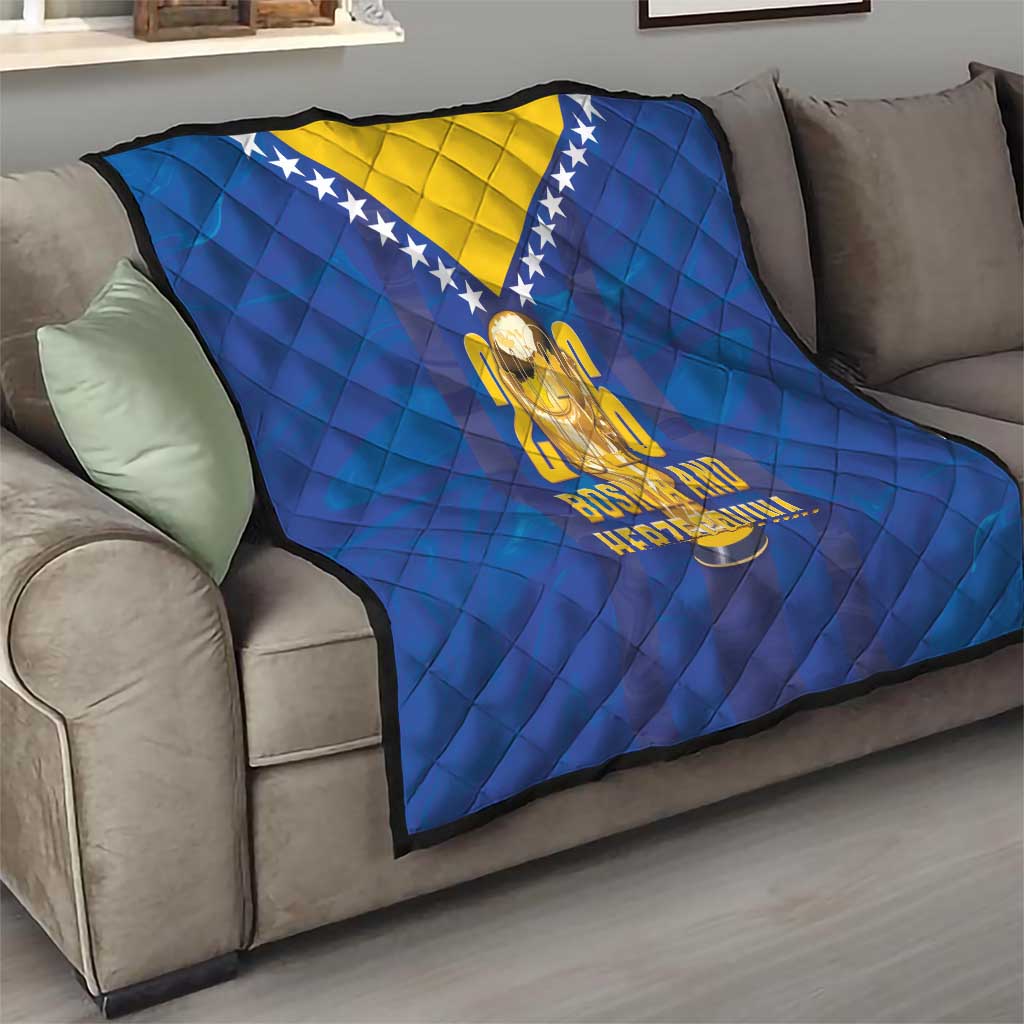 Football 2026 Bosnia And Herzegovina Quilt Trophy Style