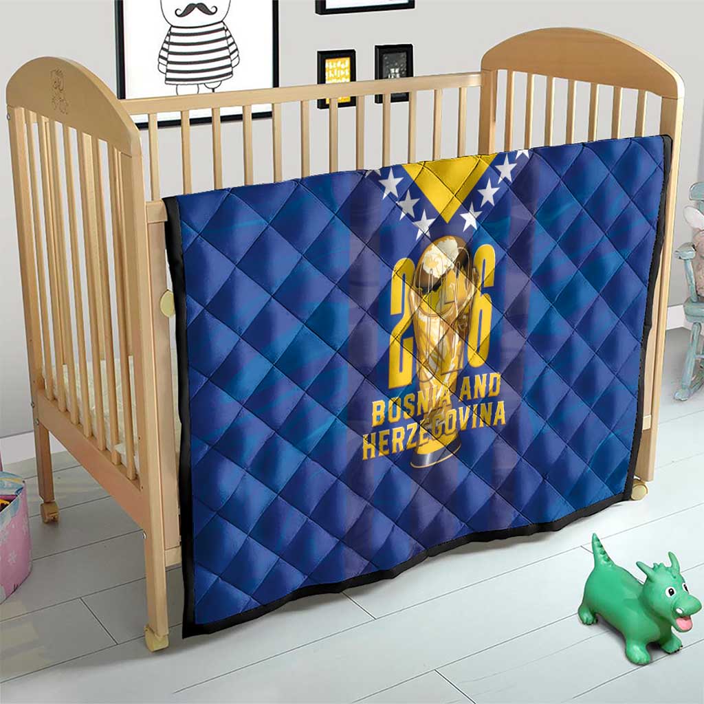 Football 2026 Bosnia And Herzegovina Quilt Trophy Style