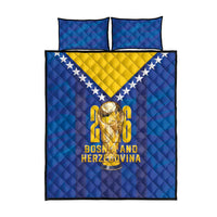 Football 2026 Bosnia And Herzegovina Quilt Bed Set Trophy Style