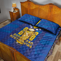 Football 2026 Bosnia And Herzegovina Quilt Bed Set Trophy Style