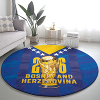 Football 2026 Bosnia And Herzegovina Round Carpet Trophy Style
