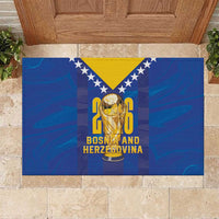 Football 2026 Bosnia And Herzegovina Rubber Doormat Trophy Style
