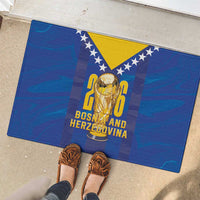 Football 2026 Bosnia And Herzegovina Rubber Doormat Trophy Style