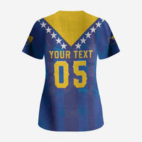 Custom Football 2026 Bosnia And Herzegovina Scrub Top Trophy Style