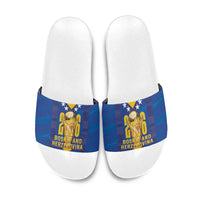 Football 2026 Bosnia And Herzegovina Slide Sandals Trophy Style