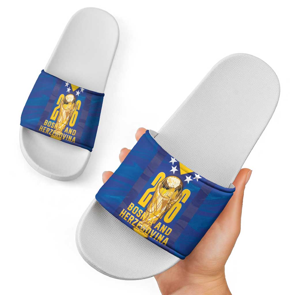 Football 2026 Bosnia And Herzegovina Slide Sandals Trophy Style