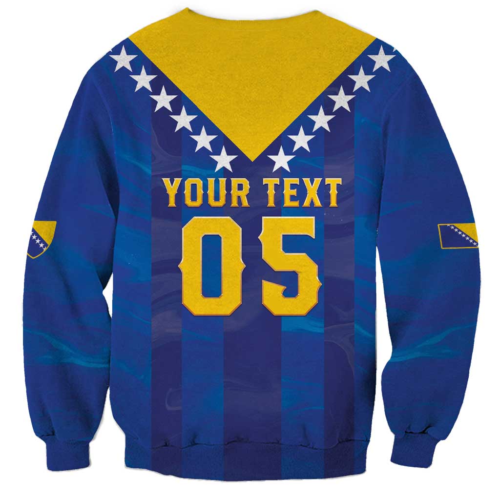 Custom Football 2026 Bosnia And Herzegovina Sweatshirt Trophy Style