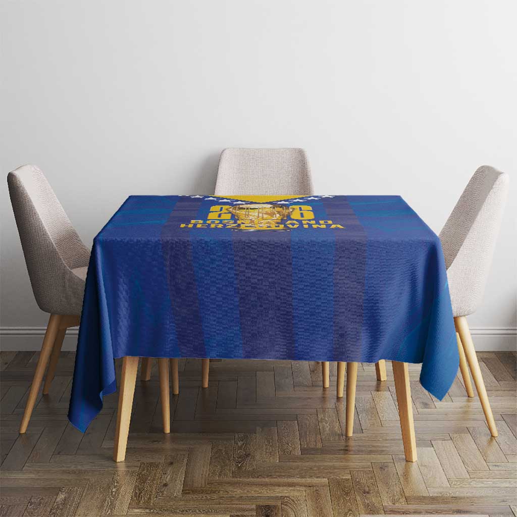 Football 2026 Bosnia And Herzegovina Tablecloth Trophy Style