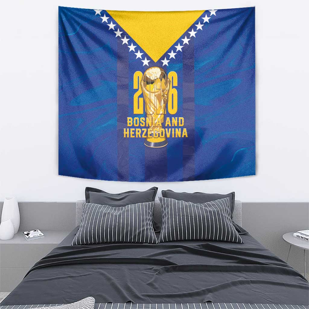Football 2026 Bosnia And Herzegovina Tapestry Trophy Style