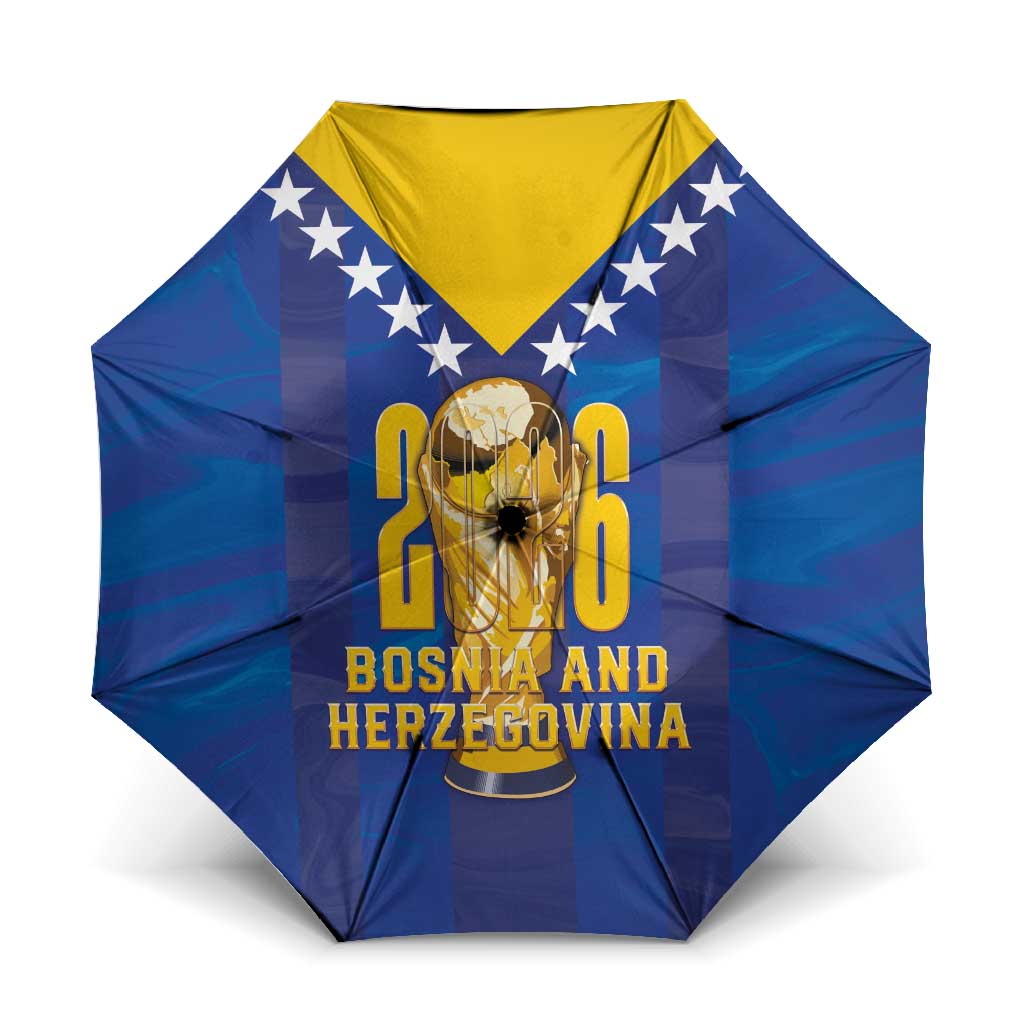 Football 2026 Bosnia And Herzegovina Umbrella Trophy Style