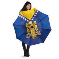 Football 2026 Bosnia And Herzegovina Umbrella Trophy Style