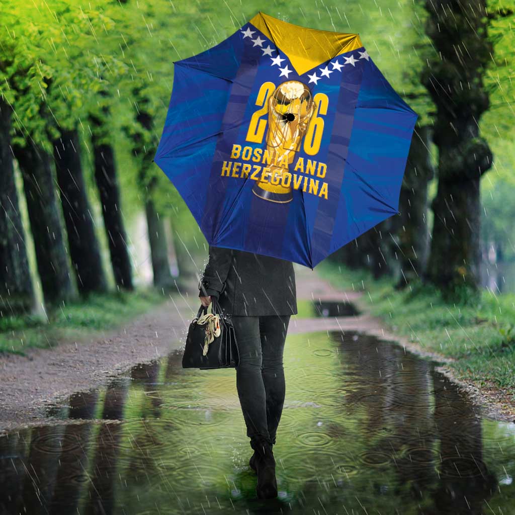 Football 2026 Bosnia And Herzegovina Umbrella Trophy Style