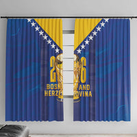 Football 2026 Bosnia And Herzegovina Window Curtain Trophy Style