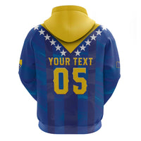 Custom Football 2026 Bosnia And Herzegovina Zip Hoodie Trophy Style