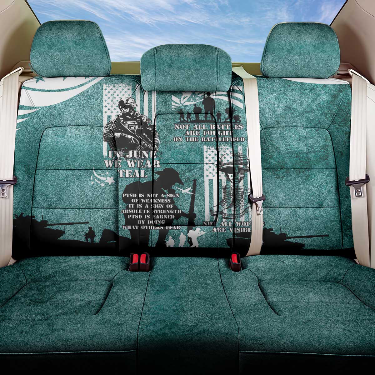 Veteran PTSD Back Car Seat Cover Not A Sign Of Weakness It Is Earned By Doing What Others Fear