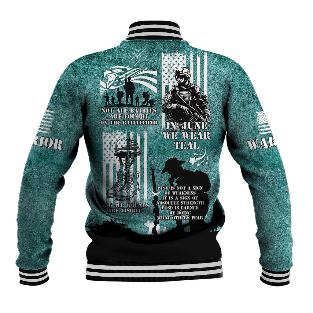 Veteran PTSD Baseball Jacket Not A Sign Of Weakness It Is Earned By Doing What Others Fear