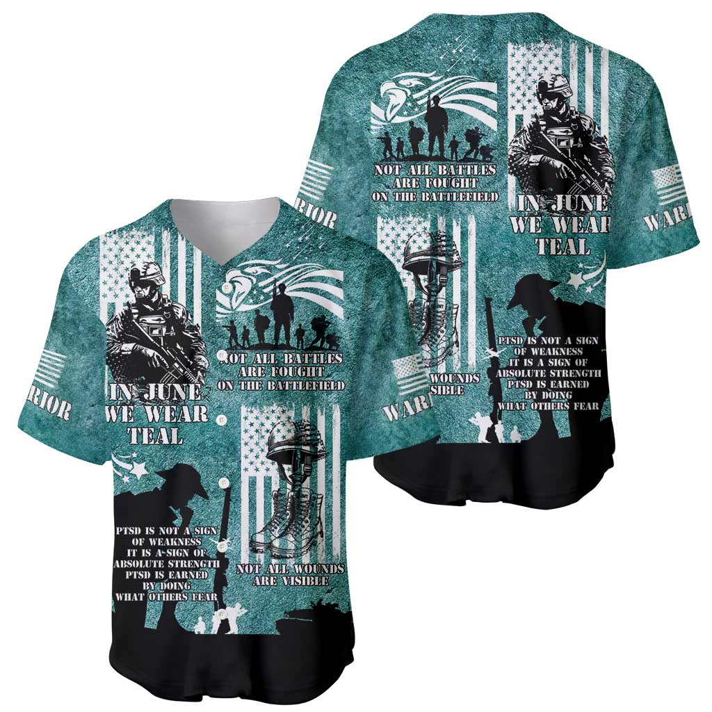 Veteran PTSD Baseball Jersey Not A Sign Of Weakness It Is Earned By Doing What Others Fear