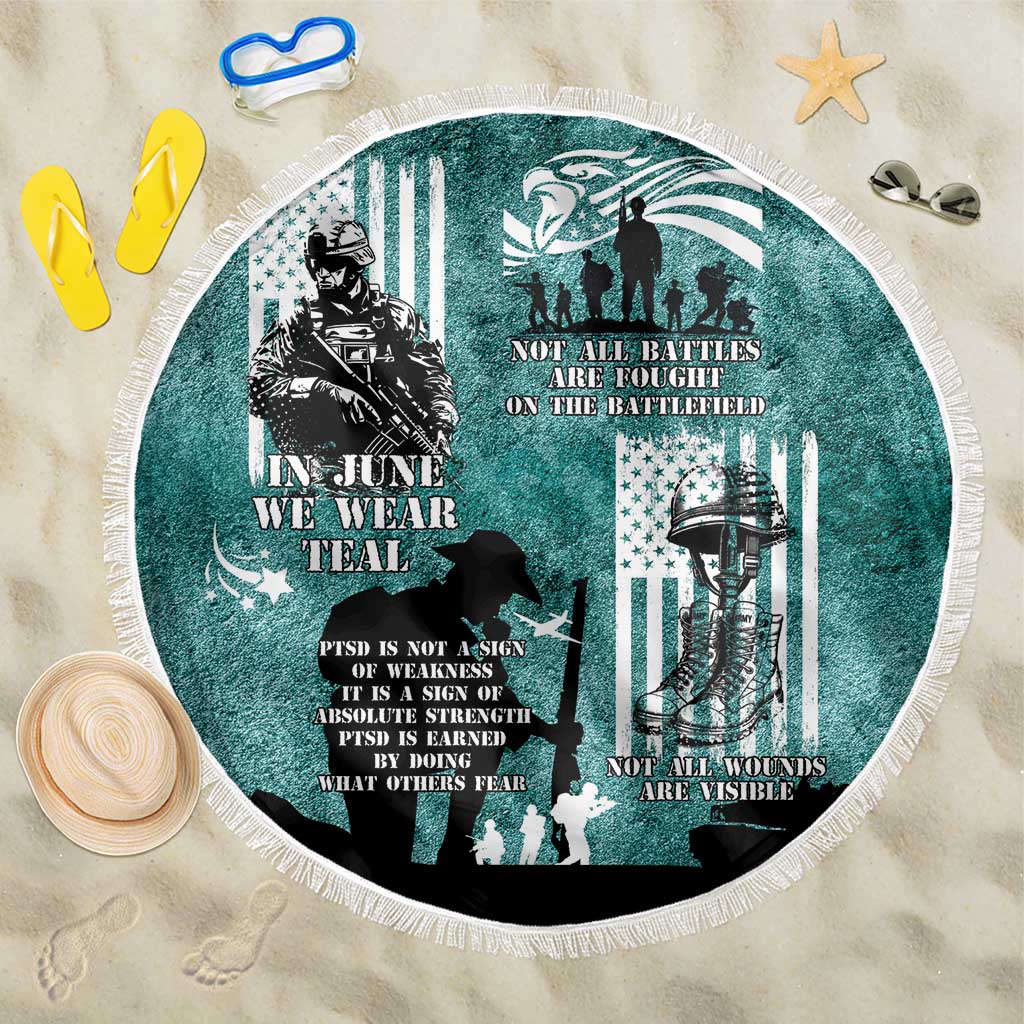 Veteran PTSD Beach Blanket Not A Sign Of Weakness It Is Earned By Doing What Others Fear