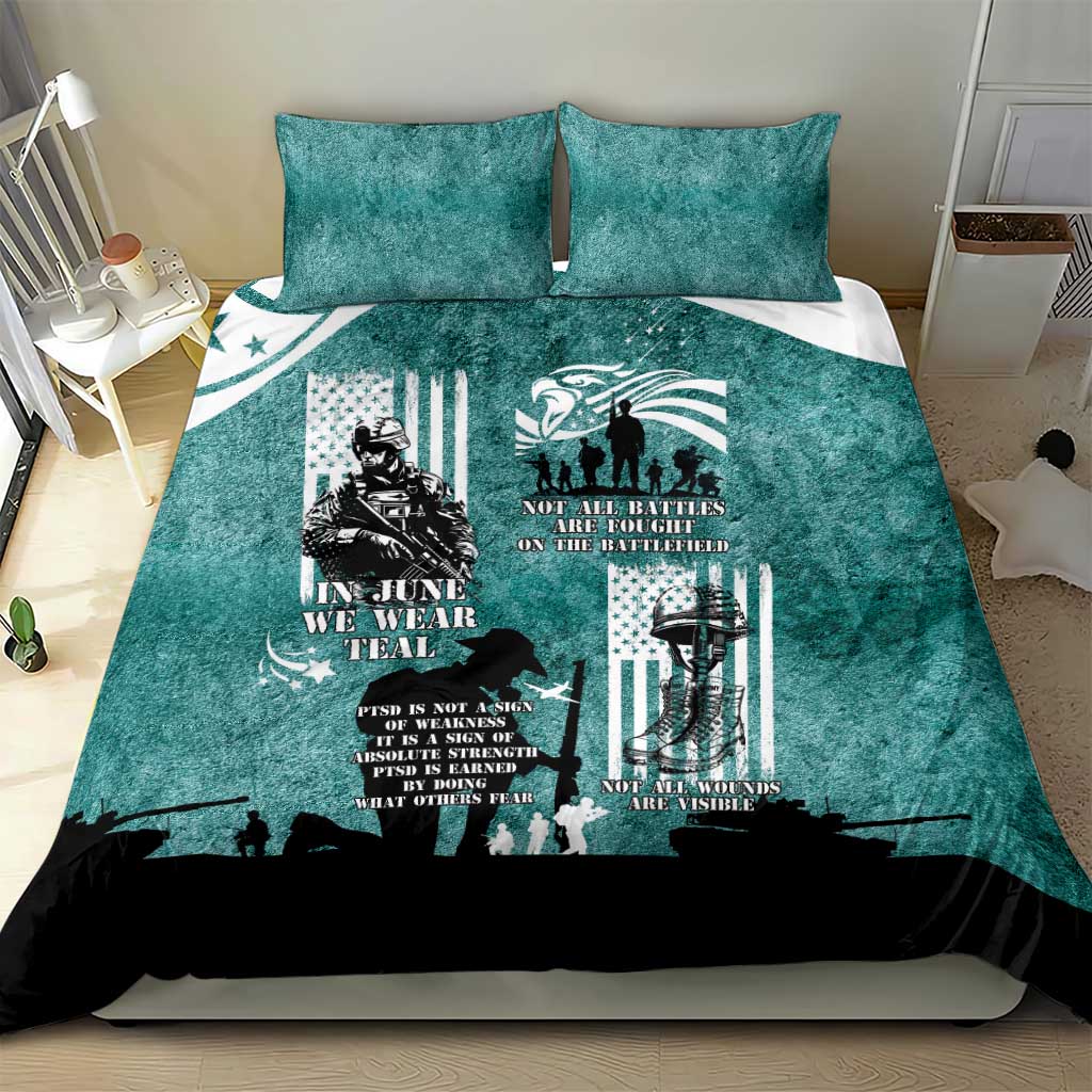 Veteran PTSD Bedding Set Not A Sign Of Weakness It Is Earned By Doing What Others Fear