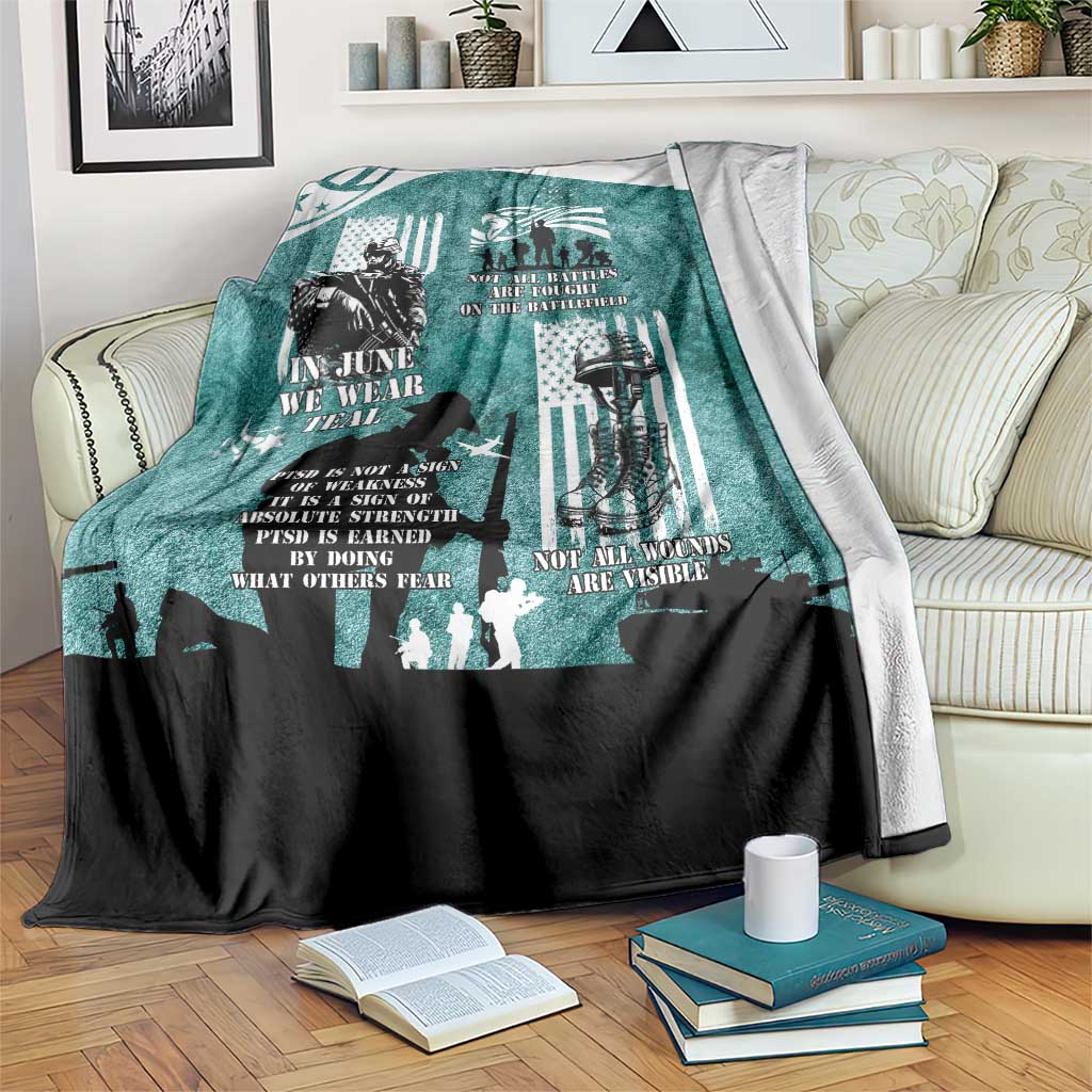 Veteran PTSD Blanket Not A Sign Of Weakness It Is Earned By Doing What Others Fear