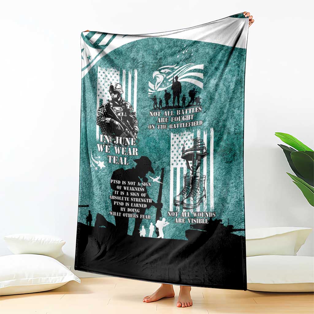 Veteran PTSD Blanket Not A Sign Of Weakness It Is Earned By Doing What Others Fear
