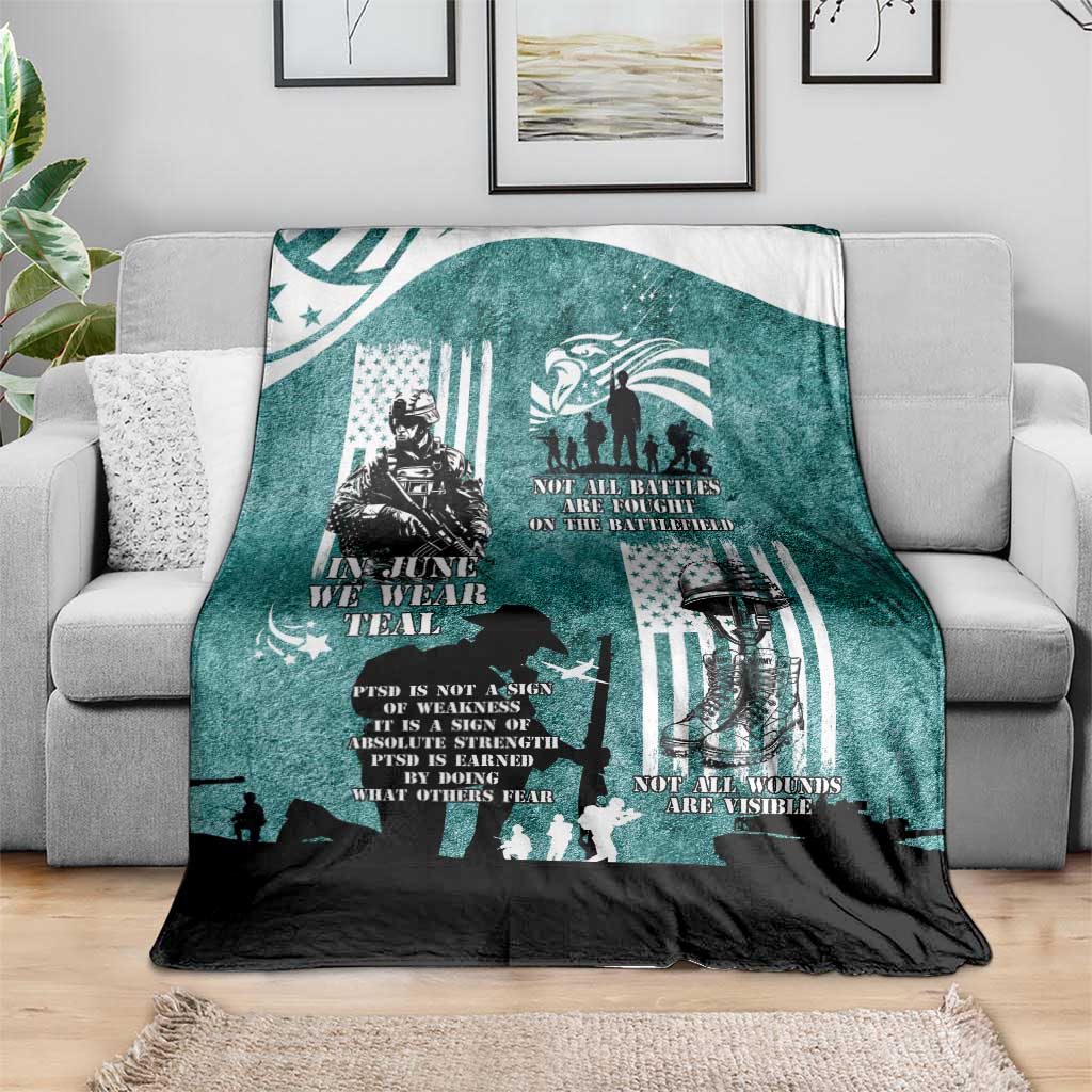 Veteran PTSD Blanket Not A Sign Of Weakness It Is Earned By Doing What Others Fear