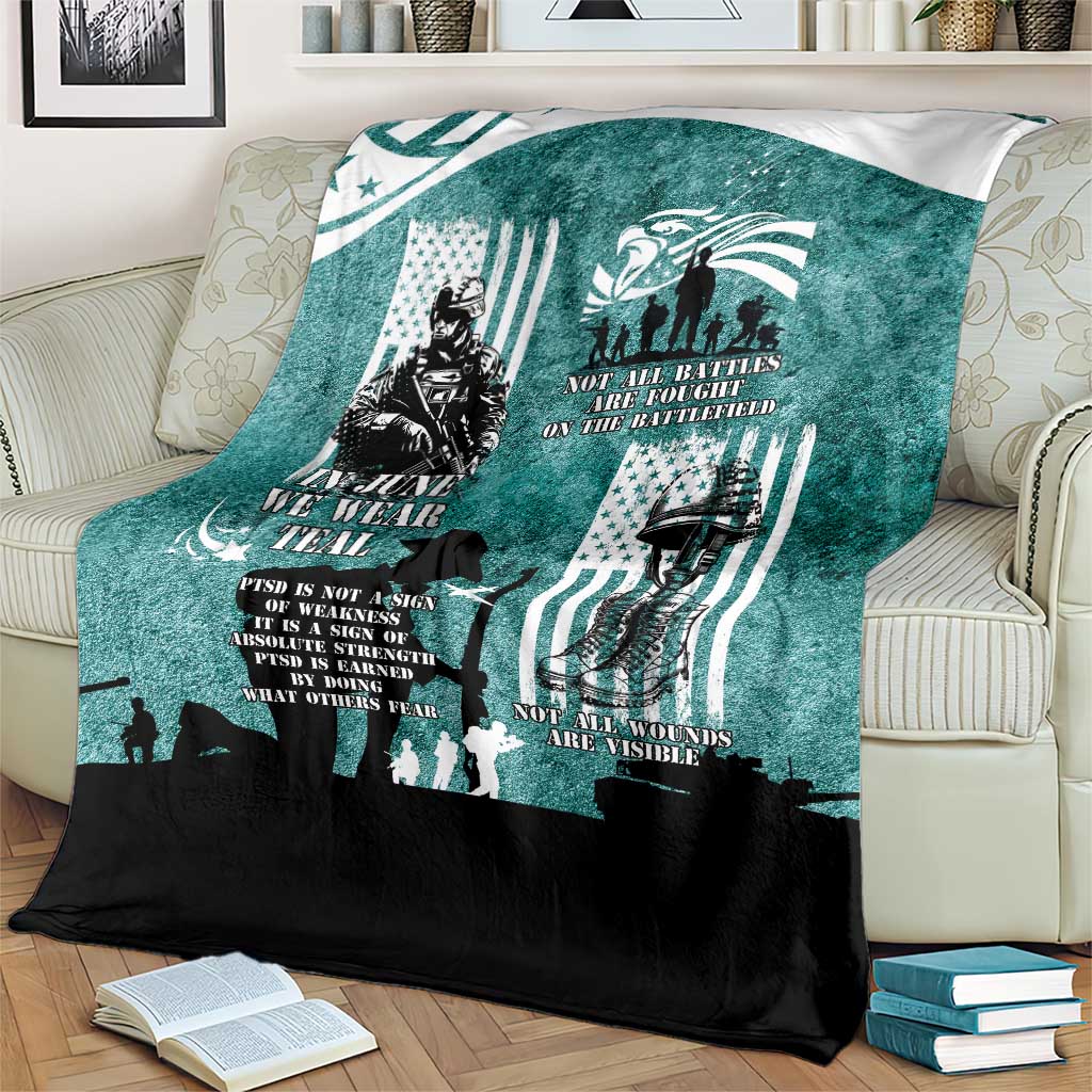 Veteran PTSD Blanket Not A Sign Of Weakness It Is Earned By Doing What Others Fear